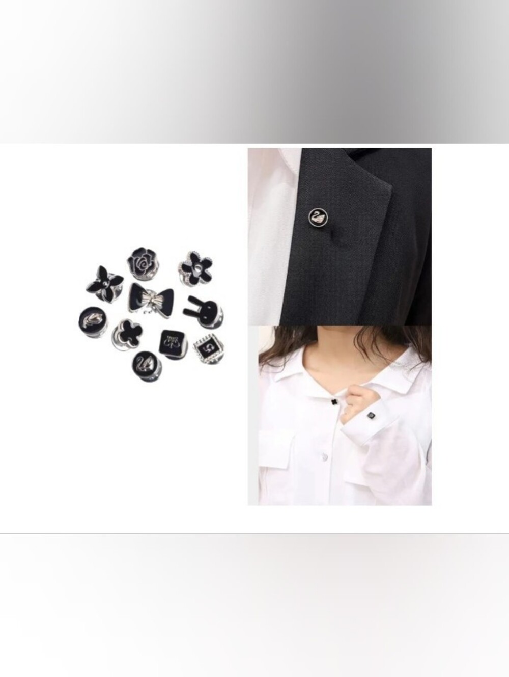 10Pcs Brooch Button For Fashion Or To Close Exposed Top , Pin Sewing Accessories